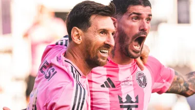 Lionel Messi y Rodrigo De Paul - Inter Miami.