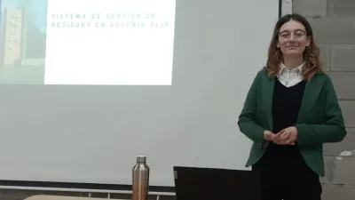 La alumna Luciana Almeida realizó una práctica profesionalizante en Colonia Elía y se recibió de técnica en Salud Ambiental.