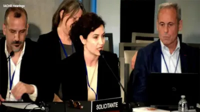 Captura de pantalla de la exposición de los periodistas ante la CIDH sobre los ataques del gobierno de Javier Milei a la libertad de expresión.