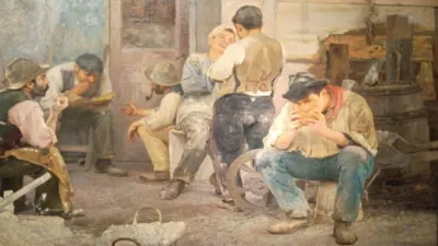 Pío Collivadino, la hora del almuerzo, 1903.
