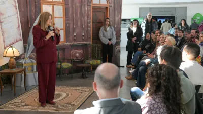 Rosario Romero, en la inauguración de la Feria del Libro Paraná Lee