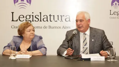 Defensora General de la Nación, Stella Maris Martínez, junto al Defensor General de Entre Ríos, Maximiliano Benítez.