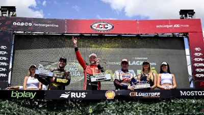 Agustín Martínez, Agustín Canapino y Mariano Werner en Paraná