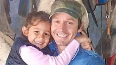 Benjamín Vicuña y su hija Blanca. 