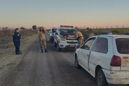 Las armas fueron secuestradas en un camino rural a 5 kilómetros de Urdinarrain.