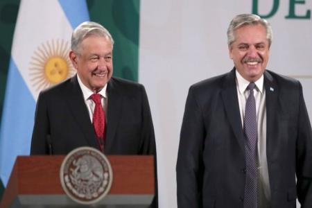 Alberto Fernández agradeció al presidente de México su apoyo ante el FMI