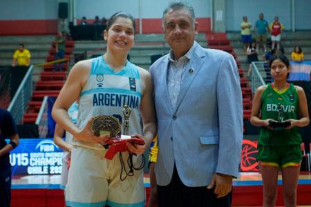 La entrerriana Isabella Boullon logró el título sudamericano U15 y fue MVP de la final