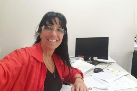 Imagen de archivo de Mariela Teruel, quien expresó que la sorprendió la difusión de los videos de Kueider contando fajos de dólares en su despacho de la Secretaría de la Gobernación.