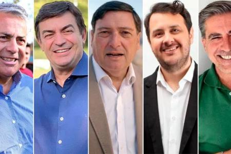 Alfredo Cornejo, Omar De Marchi, Omar Parisi, Lautaro Jiménez y Mario Vadillo, los cinco candidatos a gobernador de las elecciones Mendoza 2023.