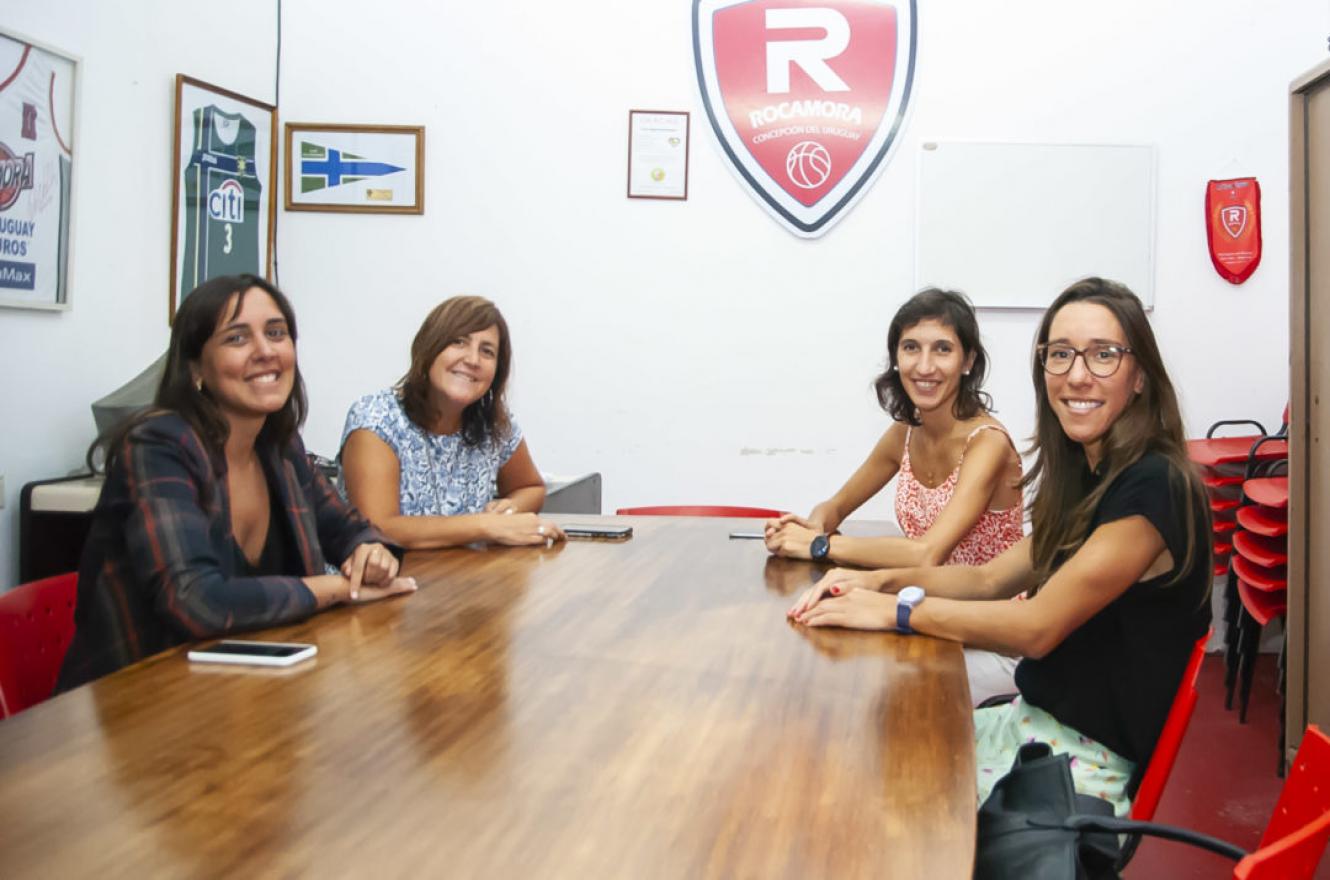 La responsable de la Liga Femenina de Básquet visitó las instalaciones de Rocamora