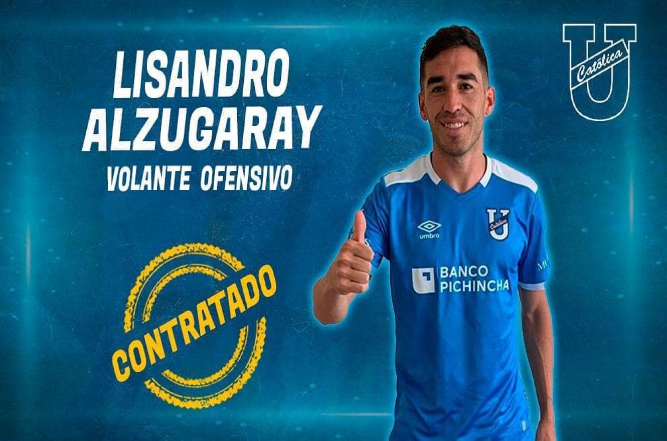 Fútbol: el vialense Lisandro Alzugaray es nuevo jugador de Universidad Católica de Quito