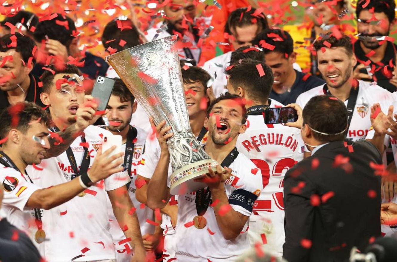 Con Ocampos, Banega y Vázquez, Sevilla gritó campeón de la Europa League