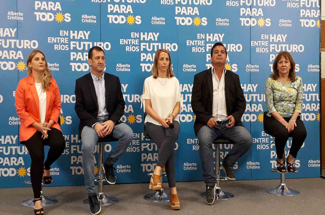 conferencia de prensa Frente de Todos Entre Ríos (Foto: ANALISIS)