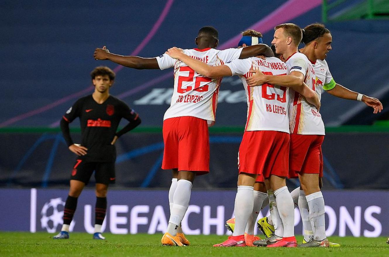 Leipzig sorprendió al Atlético Madrid de Simeone y avanzó a semifinales