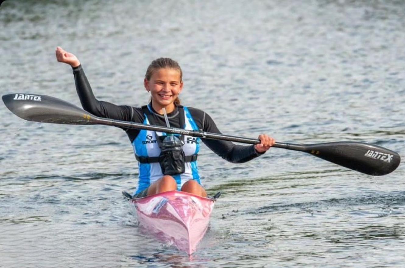 Canotaje: la paranaense Lara Abud finalizó cuarta en el K1 Junior del Mundial de Maratón