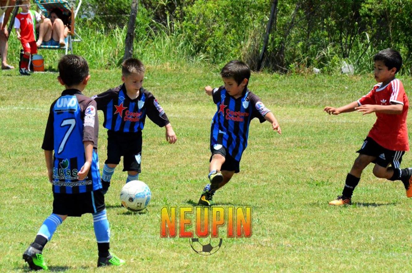 La lluvia no impidió el cierre del torneo de fútbol infantil Neupín