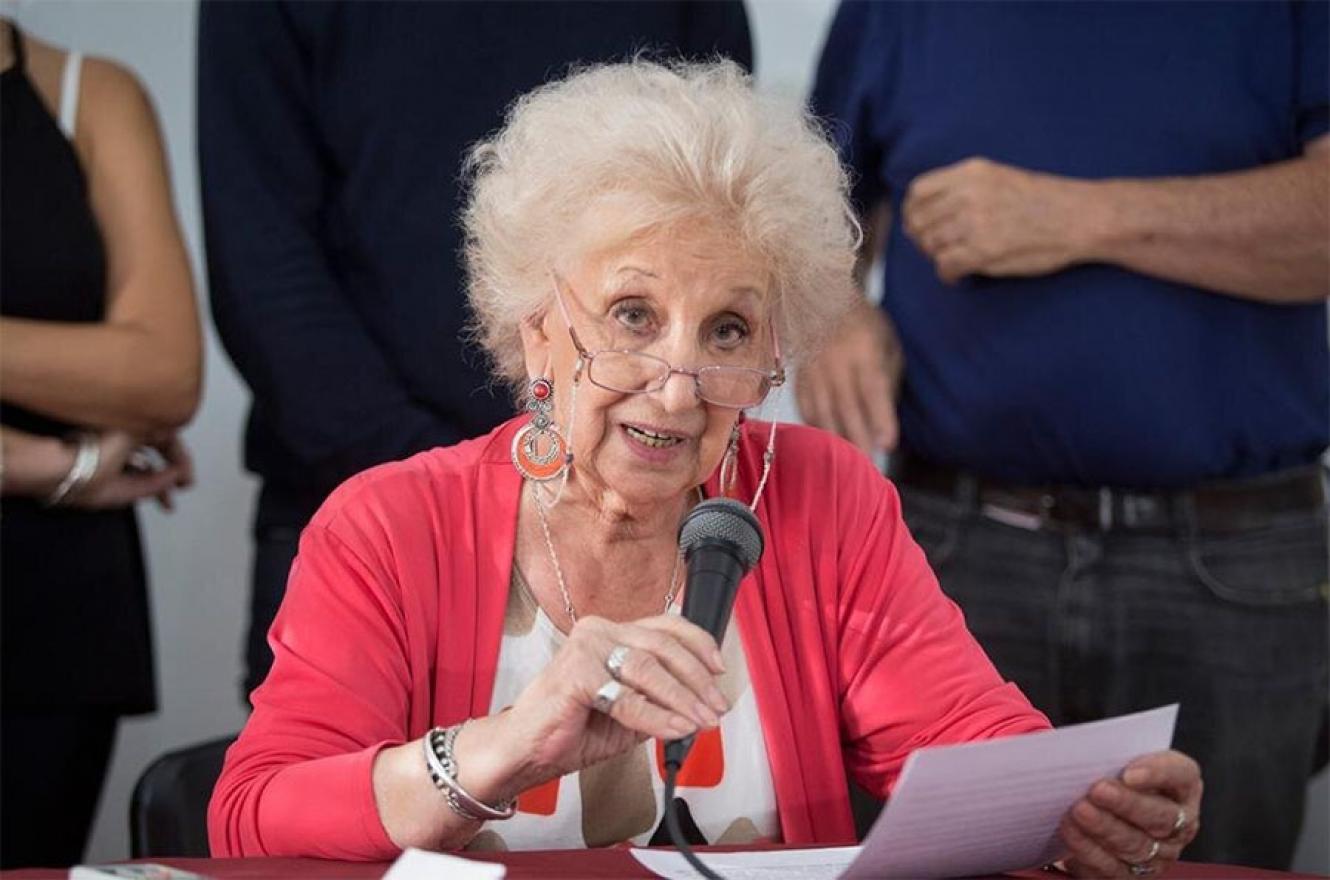 Imagen de archivo de la presidenta de Abuelas de Plaza de Mayo, Estela de Carlotto.