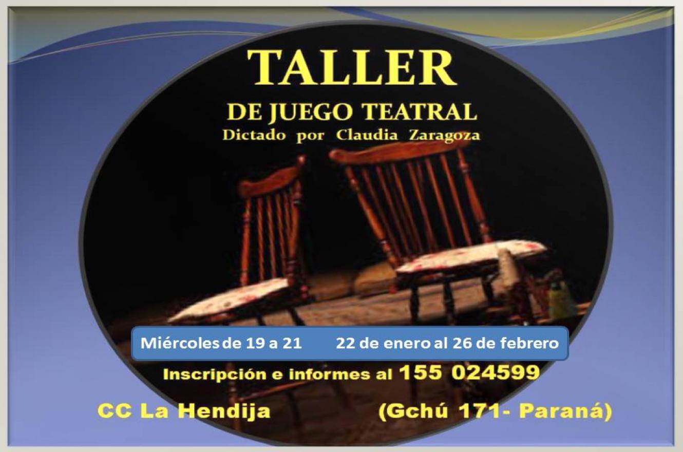 Taller de juego teatral en La Hendija 