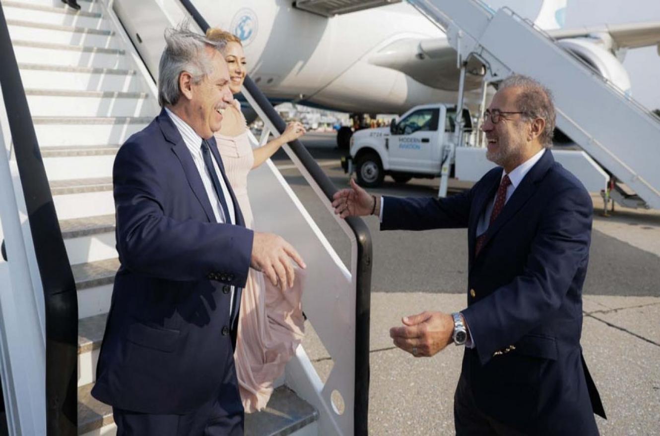 El embajador en Estados Unidos, Jorge Argüello, recibió al Presidente Alberto Fernández.