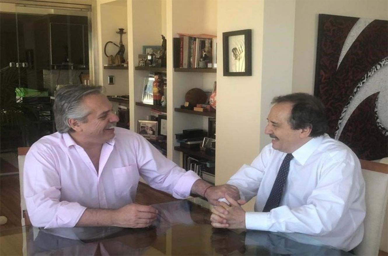 Alberto Fernández y Ricardo Alfonsín.