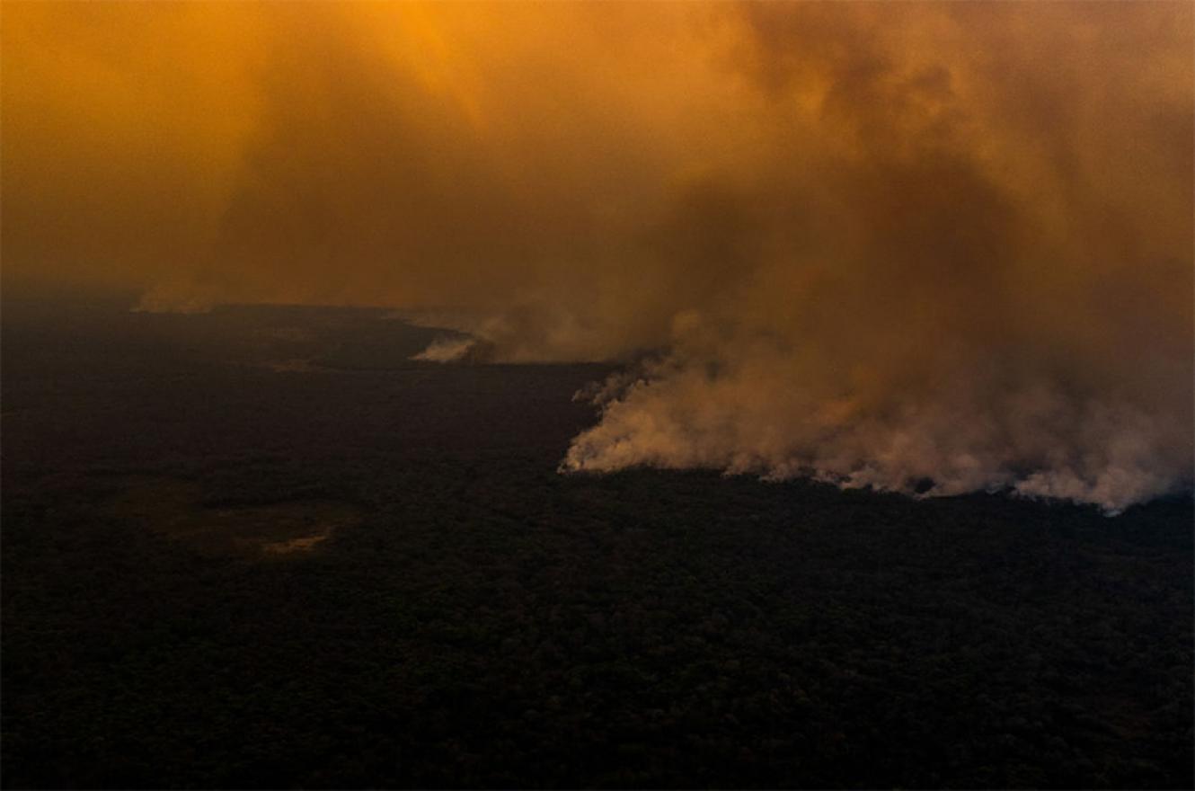 Los incendios arrasaron el Norte del Pantanal, en el Estado de Mato Grosso.