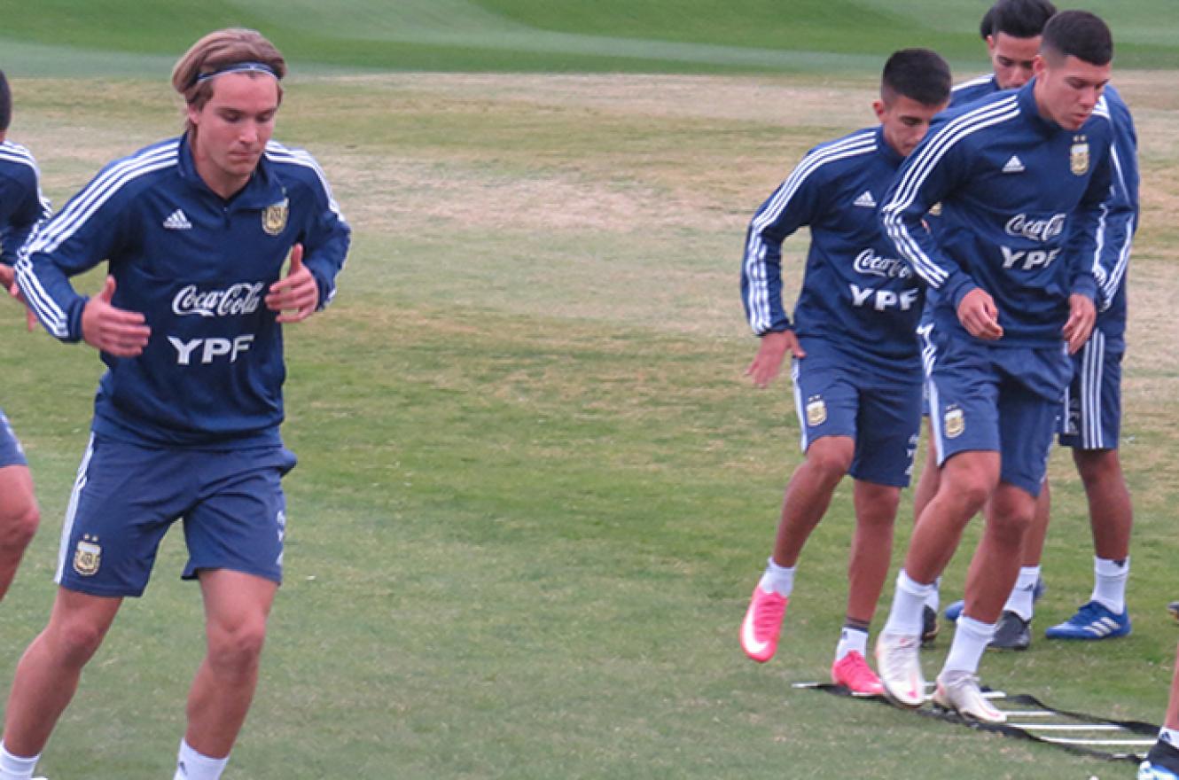 Con un entrerriano entre los citados, la preselección argentina sub 23 entrenó en Ezeiza