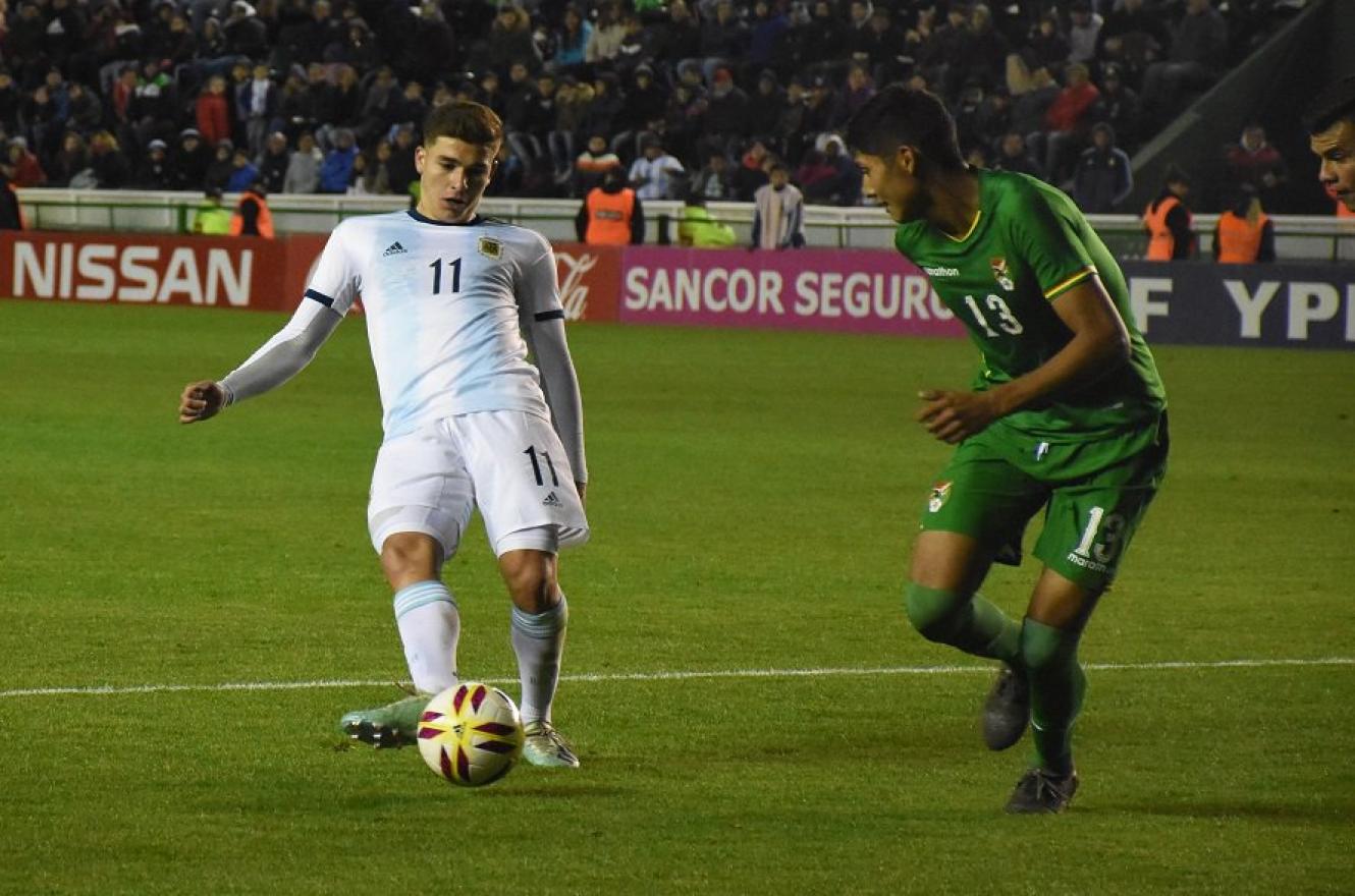 Con presencia entrerriana, la Sub 23 de Argentina goleó a Bolivia en su primer amistoso