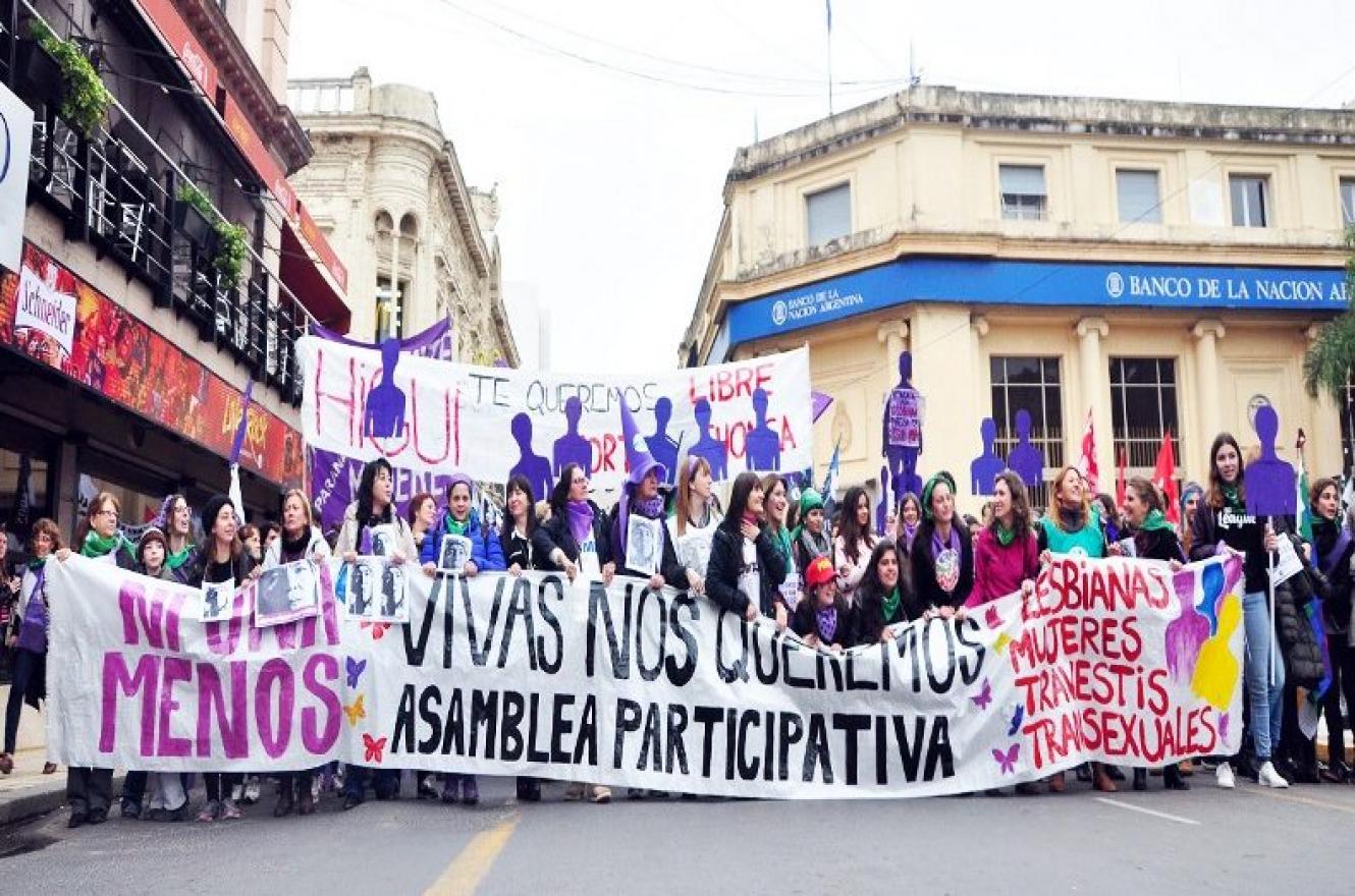 marcha Ni una menos en Paraná (archivo)