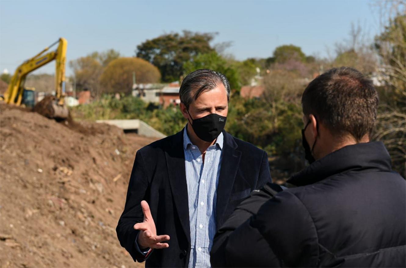 En la recorrida, el intendente Bahl estuvo acompañado por el secretario de Obras Públicas, Maximiliano Argento, la concejala Susana Farías y el concejal Sergio Elizar.