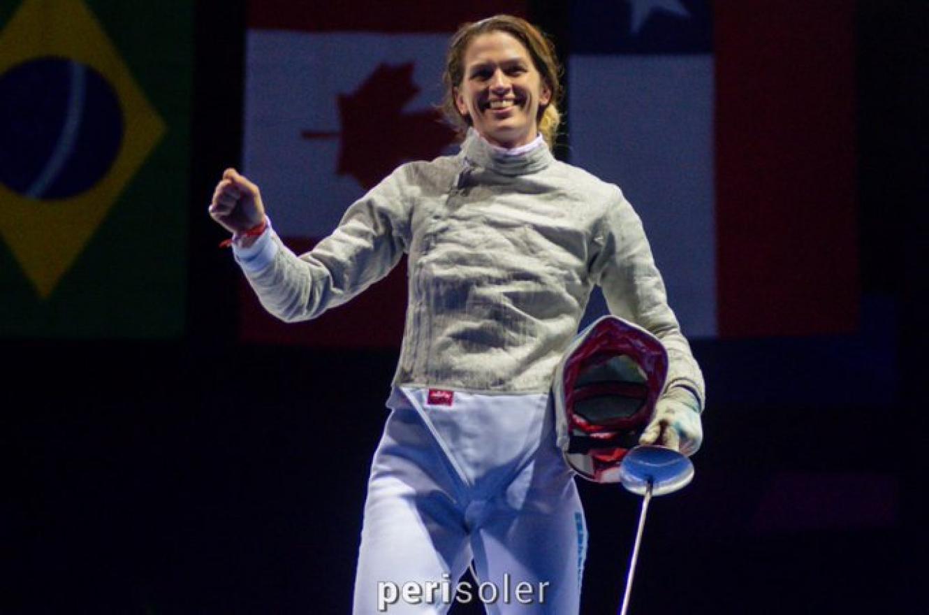 La esgrimista Belén Pérez Maurice sumó una medalla de plata en Lima