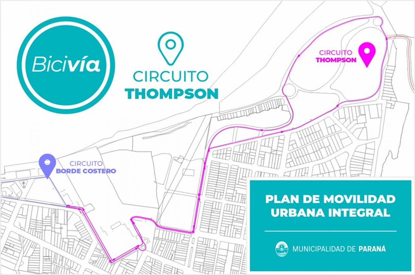 La iniciativa comprende el tramo que va desde el Puerto Nuevo hasta el Balneario Thompson de Paraná, en donde se construirán 4,5 kilómetros de infraestructura ciclista.