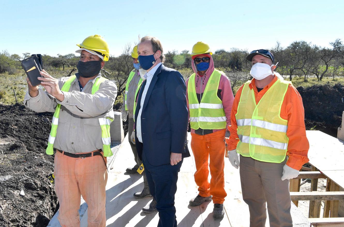 Bordet resaltó “la reactivación de las obras viales” para el sector productivo