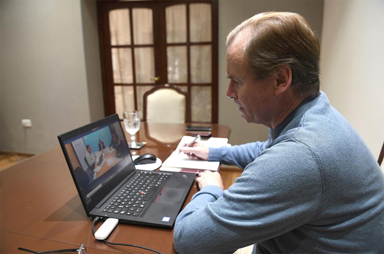 En el encuentro virtual se confirmó el financiamiento para la de viviendas en Paraná.