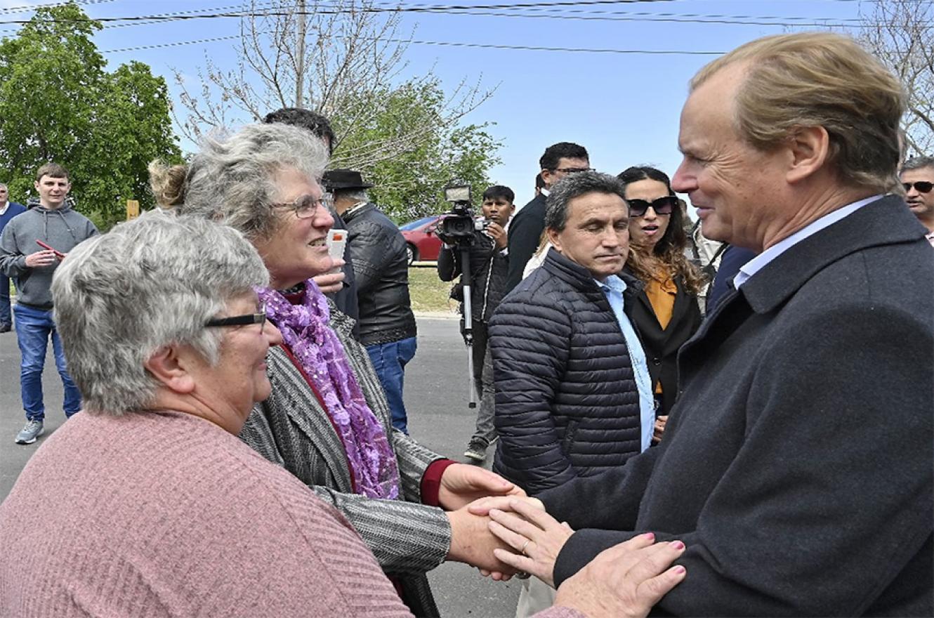 Imagen de archivo del gobernador Bordet, quien deja la gestión con un 60 por ciento de imagen positiva, según la consultora Aresco.