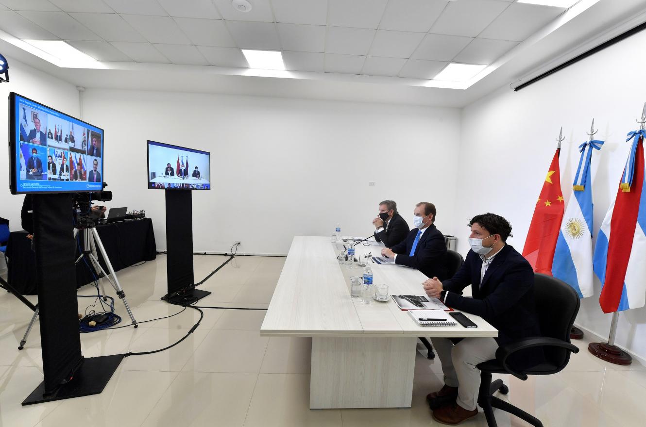 Bordet participó de la primera misión comercial virtual de la Región Centro con China