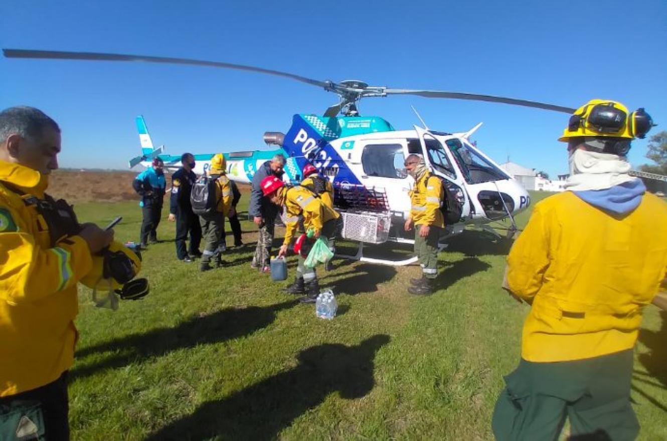 Instalaron operativos por incendios detectados en islas frente a Villa Constitución