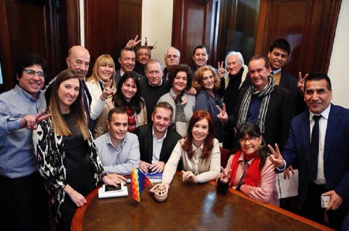 Cristina Fernández y parlamentarios