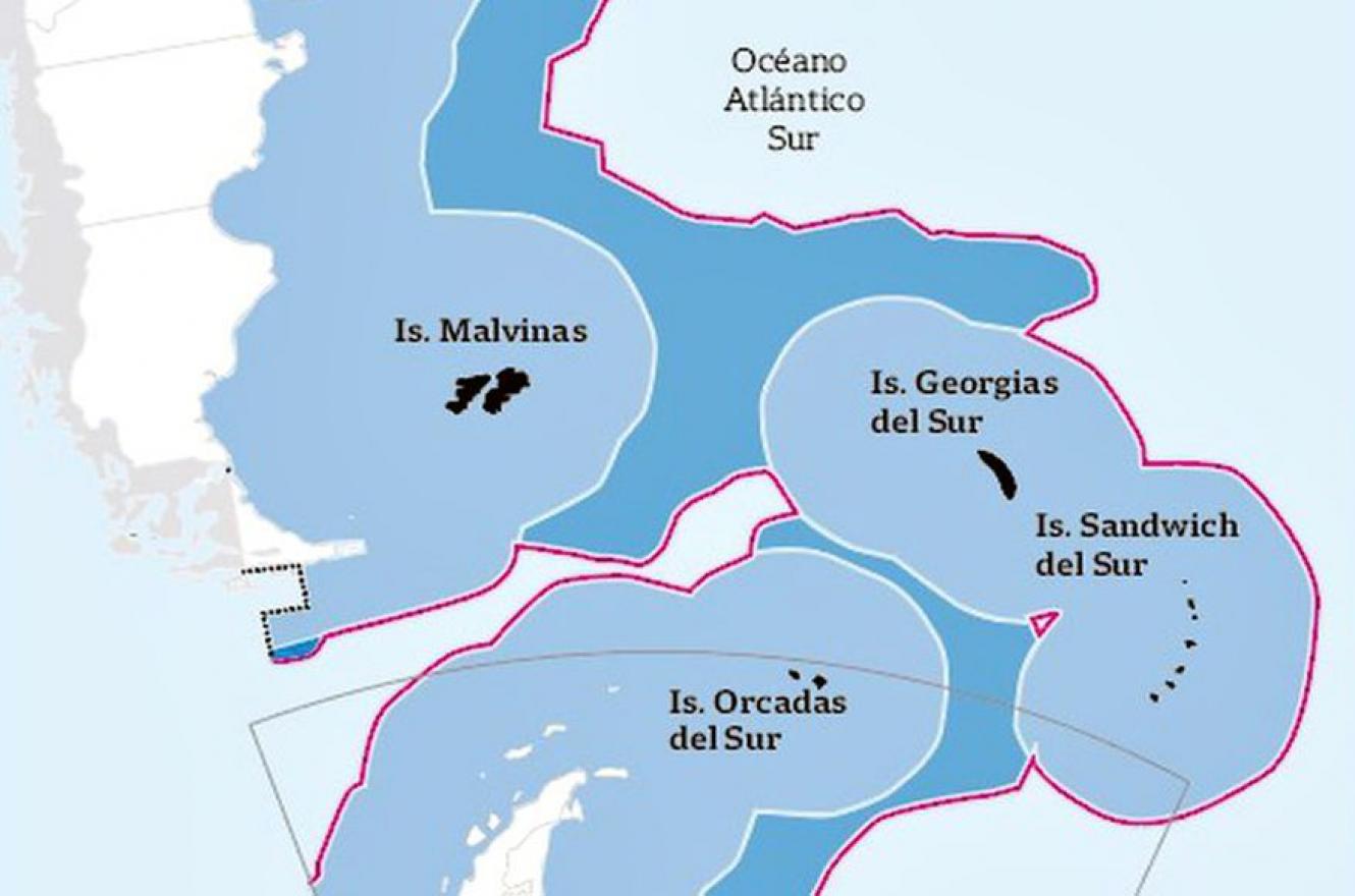ampliación de la plataforma continental de Chile sobre territorio argentino