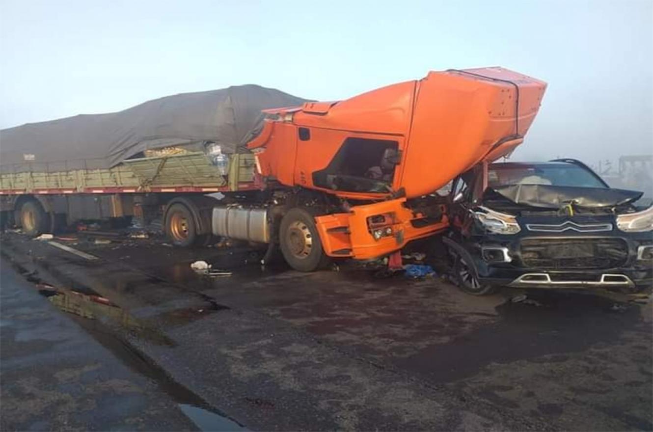 Hubo varios vehículos involucrados en el siniestro vial ocurrido en la RN 12, en la zona de la Isla Talavera en el complejo Zárate – Brazo Largo.