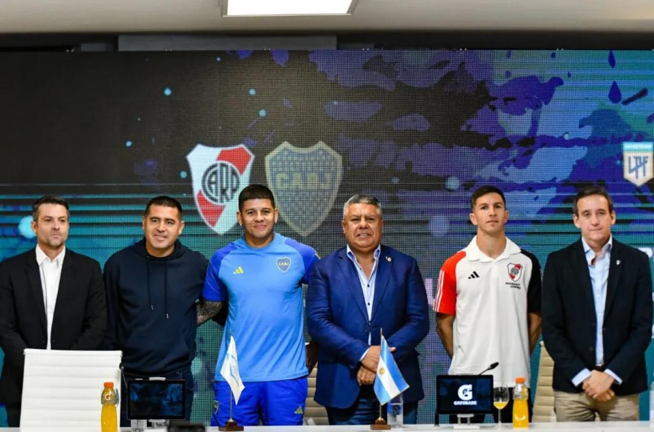 Con Marcos Rojo y “Nacho” Fernández, comenzó a vivirse en conferencia el superclásico