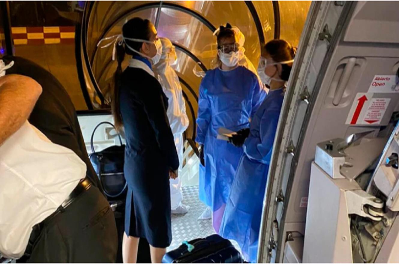 coronavirus protocolo en Ezeiza