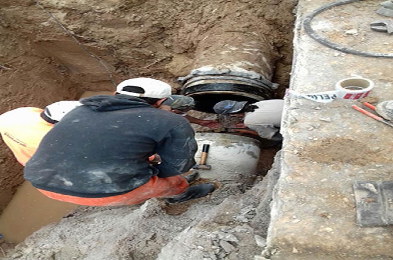 Obras Sanitarias corte de agua