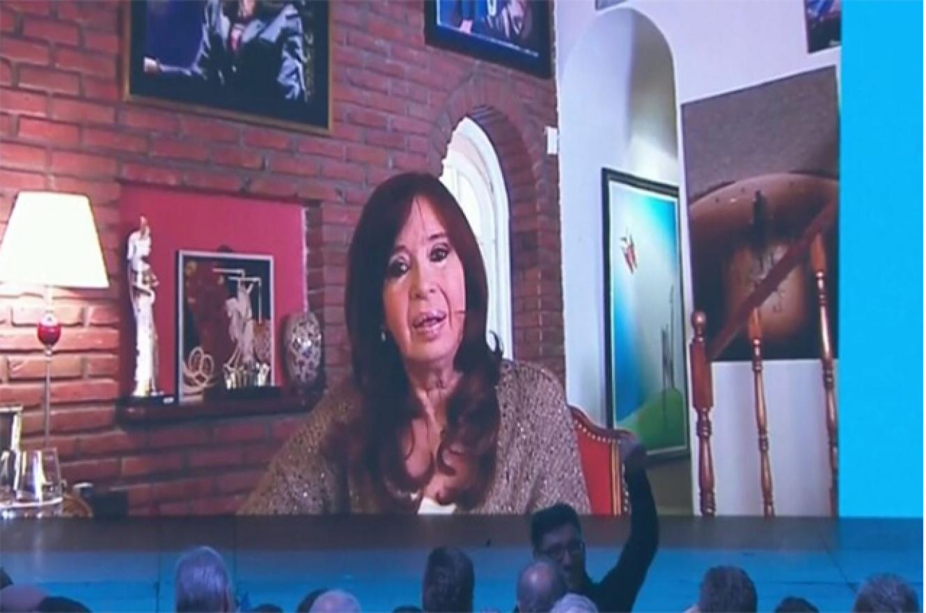 Cristina Kirchner desde Río Gallegos