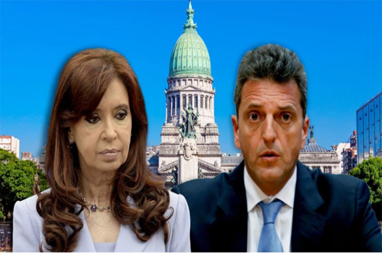 Cristina Kirchner y Sergio Massa