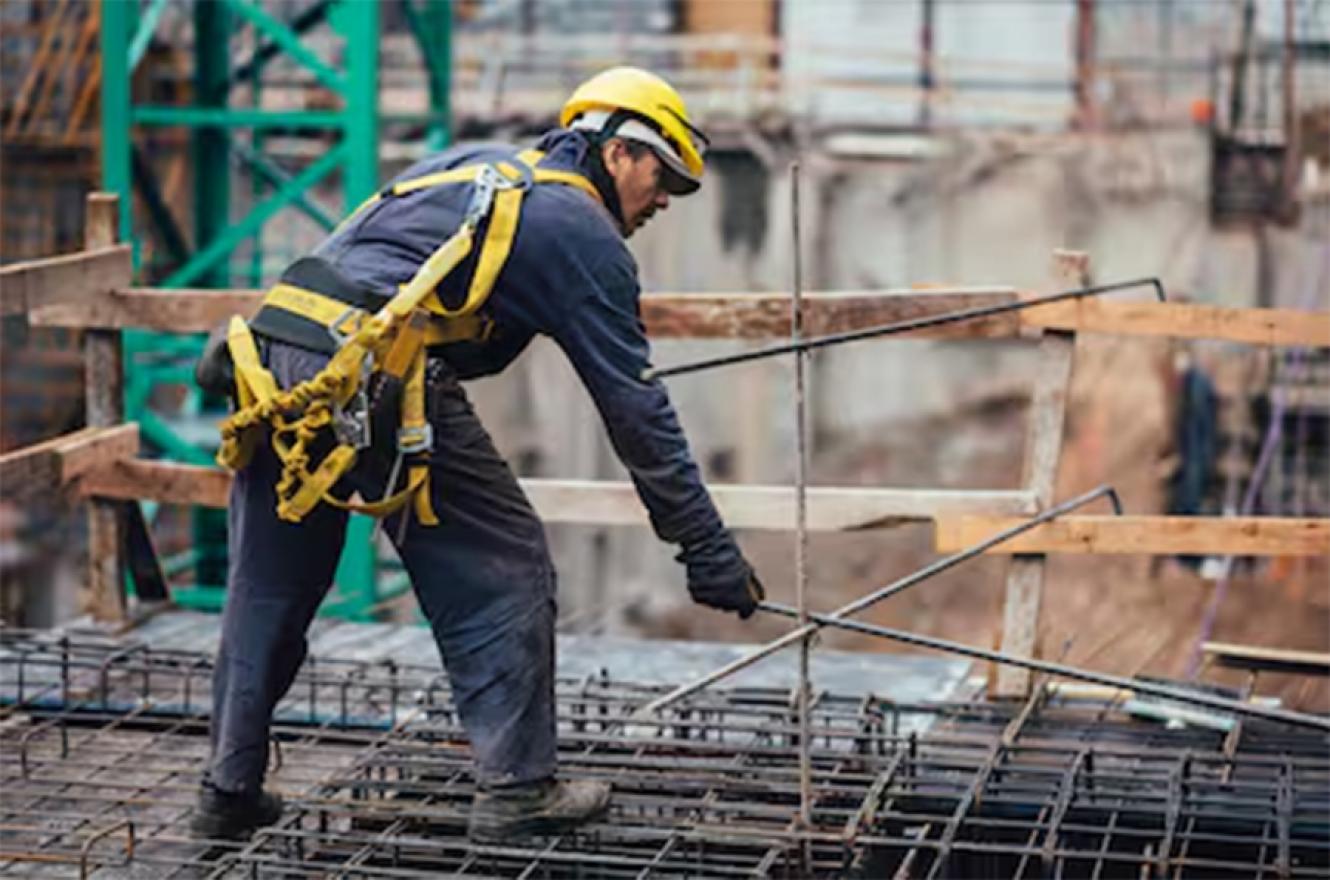 La construcción, el sector más golpeado.