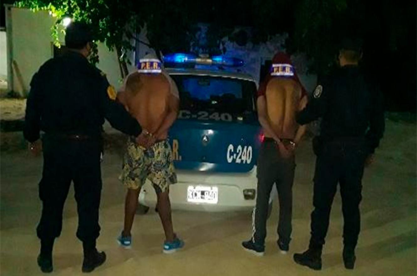 detenidos por robo y amenazas Paraná