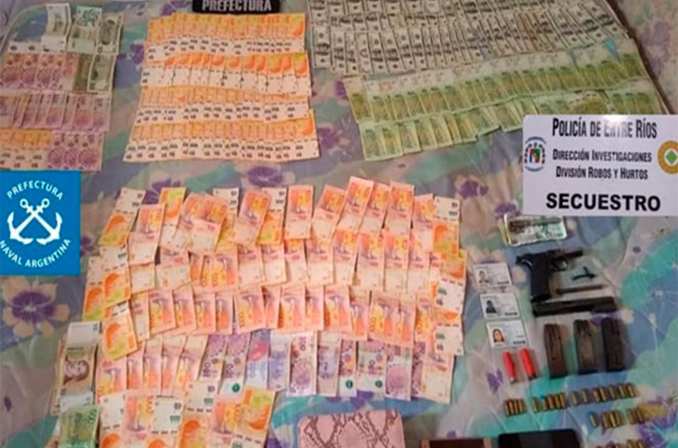 dinero robado en Paraná