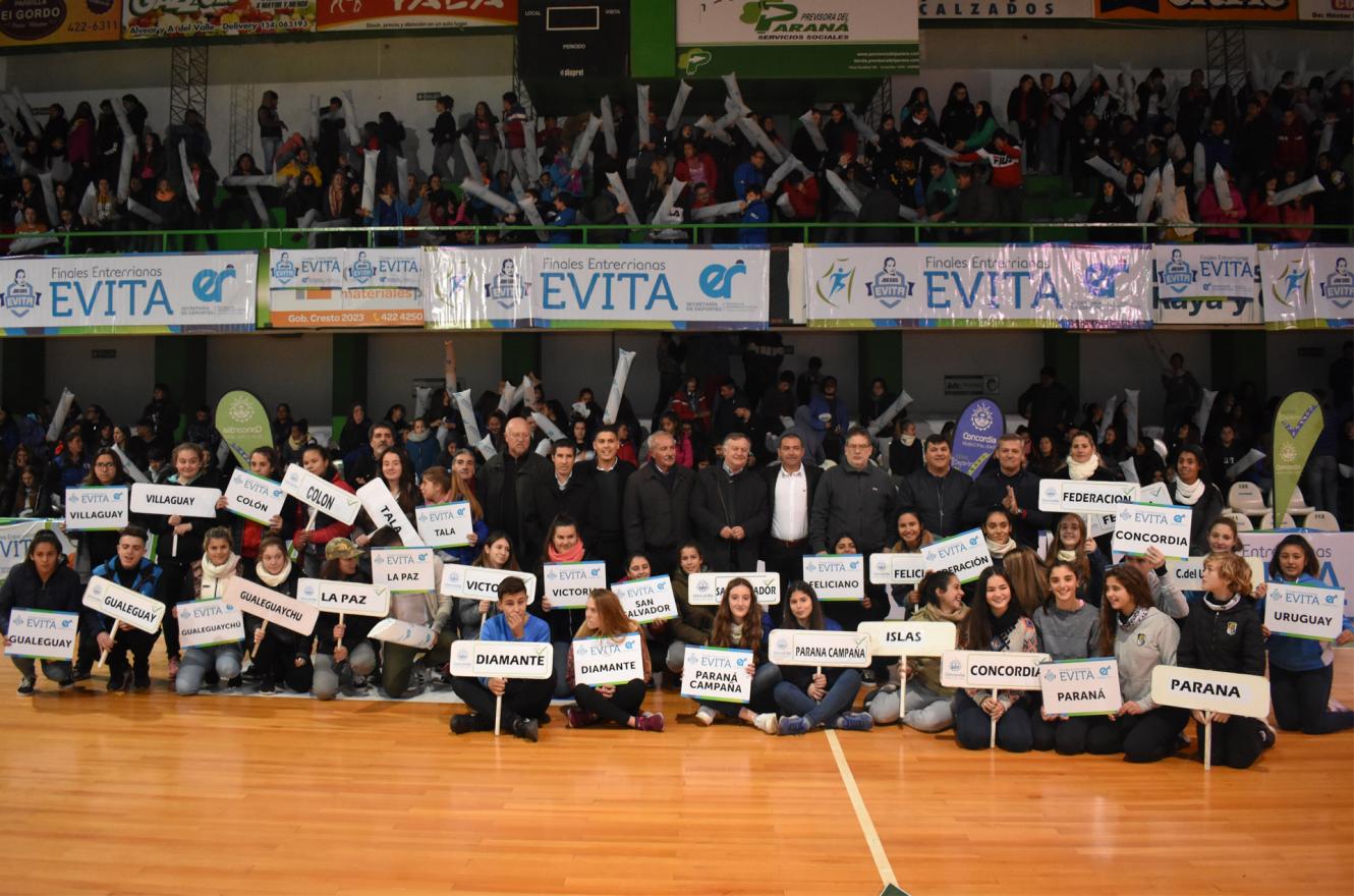 Quedaron inauguradas las finales provinciales de los Juegos Evita en Concordia