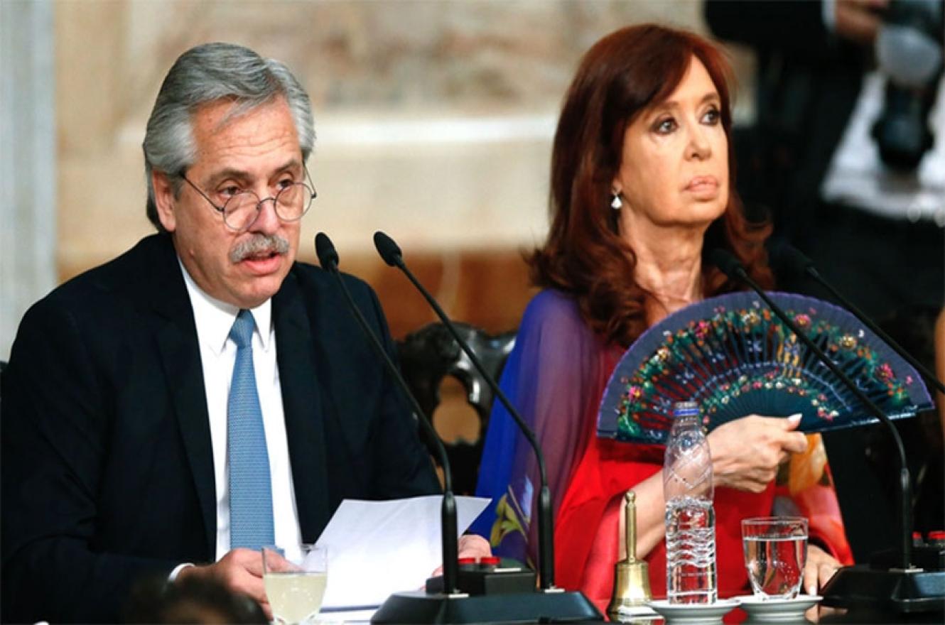 Alberto Fernández y Cristina Kirchner.