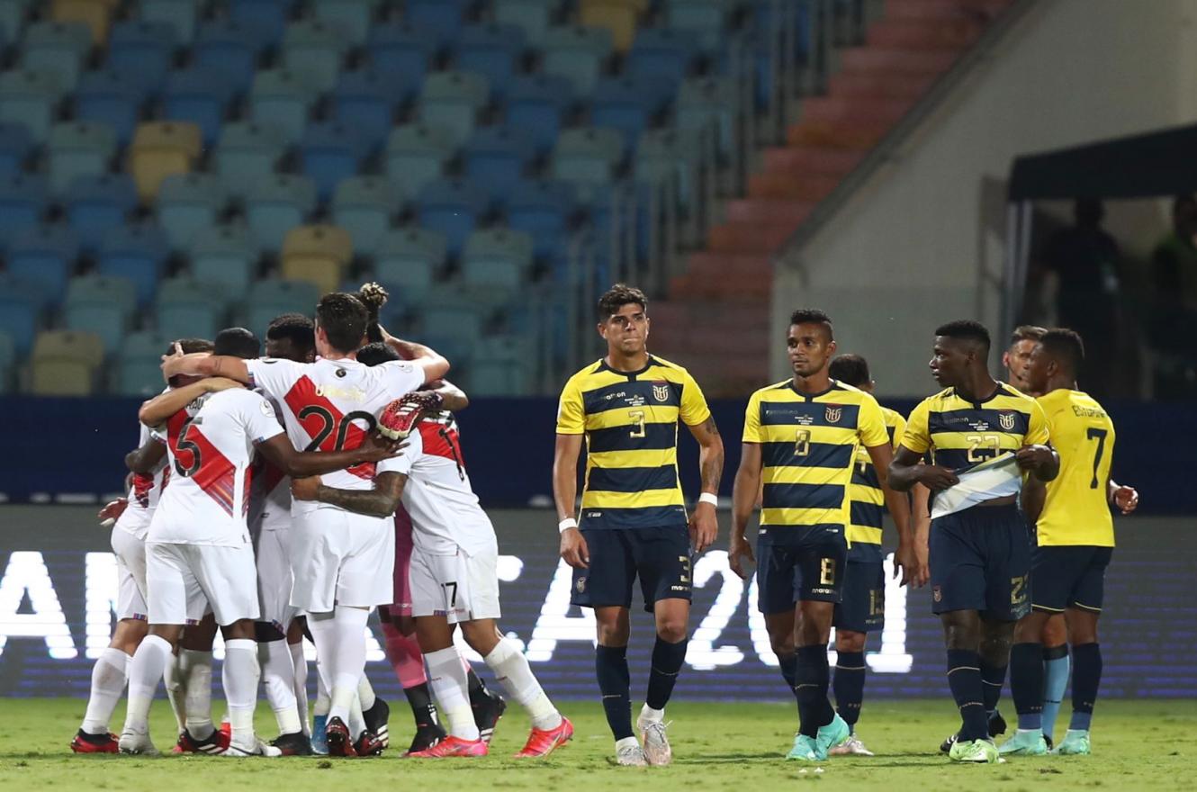 Fútbol: Ecuador y Perú empataron en un partido lleno de goles por la Copa América